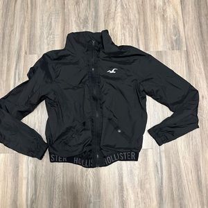 Hollister Co. women’s windbreaker Jacket NWOT size XS black